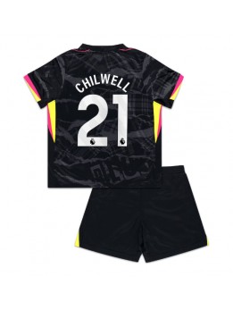 Billige Chelsea Ben Chilwell #21 Tredjedraktsett Barn 2024-25 Kortermet (+ Korte bukser)